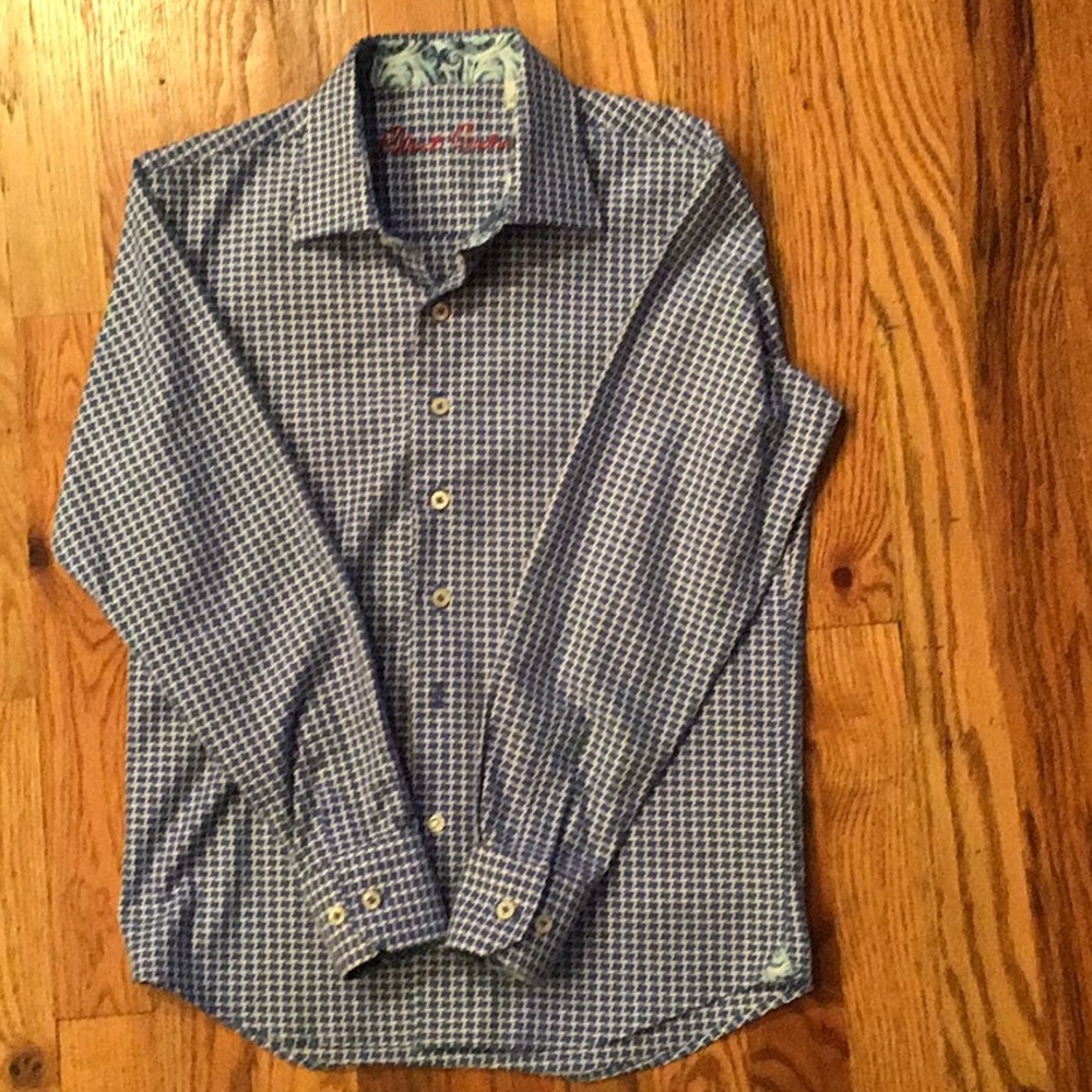Robert Graham Long sleeve button down dress shirt.